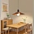 billige Øylys-led pendel lampe trestoff hengende lampe loft høyde justerbar tak pendel soverom bar cafe kontor bord hengende lamper 110-240v