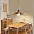 abordables Éclairages pour îlot-Lampe à suspension LED en tissu de bois, lampe suspendue pour loft, hauteur réglable, lampe suspendue pour chambre à coucher, bar, café, table de bureau, lampes suspendues 110-240v