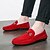 billige Casual loafers-Herre En pedal Komfort Sko Gange Årgang Fritid utendørs Daglig Lær Varm Økende høyde Bekvem Snøring Svart Rød Vinter