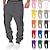 baratos Calças Desportivas-Homens Calças Esportivas Corredor Calças Calça de moletom cargo Com Cordão Cintura elástica Bolso multi Tecido Conforto Respirável Casual Diário Feriado Esportes Moda Preto Branco