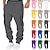 abordables Survêtements de sport-Homme Joggings Pantalon Jogger Pantalon Pantalon de survêtement cargo Cordon Taille elastique Multi poche Plein Confort Respirable Casual du quotidien Vacances Sportif Mode Noir Blanche