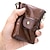 Недорогие Кошельки-Двойной кошелек для мужчин с блокировкой RFID - визитница из натуральной кожи с защитой от кражи, минималистичным дизайном и окошком для удостоверения личности - идеальный подарок на День святого