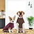 cheap Dog Clothes-Dog Tights Dog Pajamas Christmas Autumn and Winter Dog Clothing Warm Home Dog High Collar Sweater Cotton Coat Pet Clothing Dog Clothing