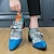 baratos Sapatos Oxford para Homem-Homens Oxfords Sapatas da manta do estilo britânico Novidades Negócio Formais Natal Couro Ecológico Aumentar a Altura Fivela Preto Vermelho Azul Bloco de cor Primavera Outono