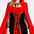 preiswerte Damenkostüme-Rotkäppchen Halloween Cosplay Kostüm Partykostüm Maskerade Mittelalterlich Erwachsene Damen Karneval Maskerade Party Halloween Maskerade Einfache Halloween-Kostüme Verkleiden