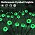 economico Halloween all&#039;Aperto-1 pc 0.5 W Luci LED ad energia solare Ad energia solare Impermeabile Decorativo Verde 1.2 V Cortile Giardino 6 Perline LED Halloween