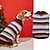 cheap Dog Clothes-Dog Clothes Dog Sweaters Pet Apparel New Knitted High Elastic Slim Fit Zipper Pocket Classic Contrast Color Thick and Thin Stripe Pet Dog Sweater
