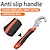 cheap Hand Tools-Adjustable Wrench Tool Universal Screw Plate Hand Multifunctional Large Opening Double Ended Wrench Adjustable Wrench Hardware