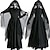 Недорогие Карнавальные костюмы-Женщины в черном зомби-призрак невесты платье косплей костюм взрослые женские Хэллоуин вечеринка/вечер Хэллоуин карнавал-маскарад легкие костюмы на Хэллоуин Марди Гра