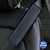 tanie Pokrowce na fotele samochodowe-2 szt. Włókna skórzanego wytłaczanego pasa bezpieczeństwa samochodu ochraniacz na ramię pokrywa ochronna pas bezpieczeństwa