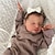 tanie Lalki niemowlaki-19-calowy rozmiar noworodka, już ukończony, odrodzona laleczka bobas Laura 3D, ręcznie malowana skóra, widoczne żyły