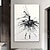 cheap People Paintings-Handmade Hand Painted Oil Painting Wall Modern Abstract Ballet Gift Home Painting Decor Painting Dancer Black And White Oil Painting No Frame Unstretched