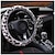 cheap Steering Wheel Covers-3 Pcs General Leopard Print Artificial Fur Winter Plush Car Steering Wheel Cover Handbrake Gear Cover