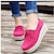 cheap Women&#039;s Slip-Ons &amp; Loafers-Women&#039;s Slip-Ons Platform Loafers Outdoor Daily Solid Color Winter Wedge Heel Square Toe Elegant Casual Minimalism Satin Loafer Black Yellow Pink