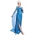 billige Film- og TV-kostymer-Frozen Prinsesse Elsa Kjoler Cosplay kostyme Blomsterpikekjole Dame Film-Cosplay A-linje Merke mønster kjole 1106 Halloween Maskerade Kjole
