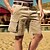 cheap Cargo Shorts-Men&#039;s Cargo Shorts Shorts Summer Shorts Multi Pocket Plain Comfort Breathable Short Casual Daily Holiday Fashion Designer Black White