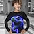 baratos camisetas 3d menino-Para Meninos 3D Gráfico Animal Dinossauro Camisa Camiseta Manga Longa Impressão 3D Outono Inverno Esportes Moda Roupa de rua Poliéster Infantil 3-12 anos Ao ar livre Casual Diário Normal