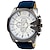 voordelige Quartz-horloges-Heren Quartz horloges Grote wijzerplaat Vrijetijdshorloge Zakelijk Wereldtijd Decoratie Leer Horloge