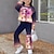 billige piges 3d-sæt-Pige 3D Grafisk Tegneserie enhjørning Sweatshirt &amp; Bukser Tøjsæt Langærmet 3D-udskrivning Efterår Vinter Aktiv Mode Daglig Polyester Børn 3-12 år udendørs Stævnemøde Ferierejse Regulær