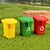 billige Afstressere-4 stk tre-farvet skraldespand byggeklodser legetøj lær affaldsklassificering pædagogisk legetøj gaver til drenge og piger