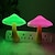cheap Projector Lamp&amp;Laser Projector-3 packs Cute Mushroom Night Light with Dusk to Dawn Sensor - 7 Color LED Plug-in Lamp for Kids&#039; Room and Nursery