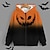 cheap Boy&#039;s 3D Outerwear-Halloween Boys 3D Color Block Coat Long Sleeve Fall Winter Active Streetwear Cool Polyester Kids 3-12 Years Street Daily Vacation Regular Fit