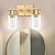 billige Toiletbelysning-badeværelseslampe, matsort guldfinish væglampe, moderne væglampe med bobleglasskærm, vintage væglampe, til spejl, stue, soveværelse, entre, e26 base 110-240v