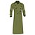 abordables Manteaux &amp; vestes-Homme Veste de transition Trench-Coat Long Sortir Toutes saisons Polyester Léger Vêtements d&#039;extérieur Vêtement Tenue Streetwear Uni Col Rabattu Double Boutonnage
