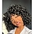 preiswerte Trendige synthetische Perücken-Kurze lockige Perücken für schwarze Frauen, verworrene Afro-Lockenperücke mit Pony, lockeres, süßes, lockiges, flauschiges, gewelltes schwarzes bis blaues Kunsthaar