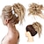 cheap Chignons-Tousled Updo Messy Bun Hairpiece Hair Extension Ponytail with Elastic Rubber Band Updo Ponytail Hairpiece Synthetic Hair Extensions Scrunchies Ponytail Hairpieces for Women