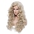 cheap Synthetic Trendy Wigs-Long Wavy Wigs 28 Inches Natural Beige Mixed Blonde Synthetic Kinky Curly Hair Wig for Women Halloween Cosplay Party Wigs