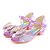 preiswerte Sandalen für Kinder-Mädchen Sandalen Kleid-Schuhe Schuhe für das Blumenmädchen Prinzessin Schuhe Schulschuhe Glanz Tragbar Atmungsaktivität Rutschfest Prinzessin Schuhe Große Kinder (ab 7 Jahren) Kleine Kinder (4-7