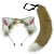 preiswerte Haarstyling-Zubehör-Simulierte Tierohren und -schwanz-Set, niedlicher Plüsch-Fuchsschwanz, verstellbares Wolfsohr-Haarband, Fuchsohr-Zubehör