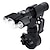 preiswerte taktische Taschenlampen-Starfire neue Fahrradlampe, USB-Aufladung, Outdoor-Fahrradscheinwerfer, Teleskop-Zoom, dreiköpfige LED-Taschenlampe