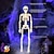 voordelige Beeldjes &amp; Decoraties-Halloween skeletten, volledige lichaam beweegbare gewrichten skeletten voor halloween decoratie bruid bruidegom halloween feestartikelen spookhuis accessoires binnen buiten griezelige scène decoratie