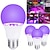cheap Novelties-UV Purple Light Bulb 385-400nm 9W Plastic Wrapped Aluminum Screw Mouth Halloween Party Ghost House Fluorescent Atmosphere Decoration