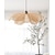 abordables Luces de isla-Lámpara colgante de bambú tradicional Lámpara colgante hecha a mano creativa Lámpara de suspensión de bambú retro de 60 cm Lámpara colgante tejida Pantalla de mimbre Lámpara colgante para mesa de