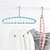 cheap Home Storage &amp; Hooks-1pc Multi Hole Clothes Hanger, Multifunctional Folding Clothes Drying Rack, Space Saving Magic Hanger, Home Wardrobe Student Dormitory Drying Rack for Trousers Shirt Skirt