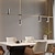 billige Pendellys-kjøkkenøylamper moderne pendellampe 5 hoder moderne industriell lineær pendellampe for stue, kjøkkenøy, gullfinish og svart skjerm, pære inkludert 110-240v