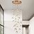 cheap Pendant Lights-Crystal Chandelier LED Modern Pendant Light Raindrop Ceiling Light Crystal Ball Lighting Fixture 36 Lights for Staircase Living Room Hotel Hallway Foyer Entryway 110-240V