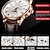 cheap Mechanical Watches-Mechanical Watch for Men Business Luxury Analog Wristwatch CalendarAutomatic Self-winding Moon Phase Waterproof Noctilucent Genuine Leather Watch Gift