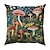 abordables style floral &amp; végétal-Housse de coussin double face, taie d&#039;oreiller carrée décorative douce en forme de champignon fantaisie, pour chambre à coucher, salon, canapé, chaise, 1 pièce