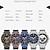 abordables Relojes de Cuarzo-CURREN Hombre Relojes de cuarzo Lujo Esfera Grande Moda Negocios Luminoso Tres Husos Horarios Calendario IMPERMEABLE Aleación Reloj