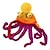 cheap Halloween 2023-Adult Halloween Party Funny Tricky Headgear Hand-Made Octopus Shape Octopus Hat