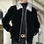 cheap Men&#039;s Jackets &amp; Coats-Men&#039;s Jacket Casual Jacket Outdoor Daily Wear Warm Zipper Pocket Fall Winter Plain Fashion Streetwear Lapel Regular Black Light Black Jacket