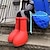 Недорогие Костюмы киногероев-большие красные ботинки astro boy игрушка модные сапоги обувь унисекс резиновые сапоги мужские женские сапоги аниме креативные большие красные туфли вода дождь день