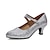 cheap Ballroom Shoes &amp; Modern Dance Shoes-Women&#039;s Latin Shoes Party Glitter Crystal Sequined Jeweled Plus Size Fashion High Heel Pointed Toe Loafer Teenager Adults&#039; Silver Black Gold