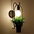 ieftine Aplice de Perete-lampă de perete creativă în ghiveci cu plante verzi soclu e27 aplice de perete de artă de fier rafinat, durabil, decorare interioară, lanternă de perete pentru sufragerie fundal cafenea restaurant bar