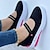 cheap Women&#039;s Sneakers-Women&#039;s Sneakers Loafers Plus Size Platform Loafers Valentine&#039;s Day Daily Solid Color Summer Wedge Heel Round Toe Casual Comfort Minimalism Tissage Volant Loafer Black White Pink
