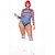billige Klassisk horror-Dame Chucky Cosplay kostume Bodysuits Til Halloween Karneval Mardi Gras Sexet kostume Voksne Trikot / Heldragtskostumer Top